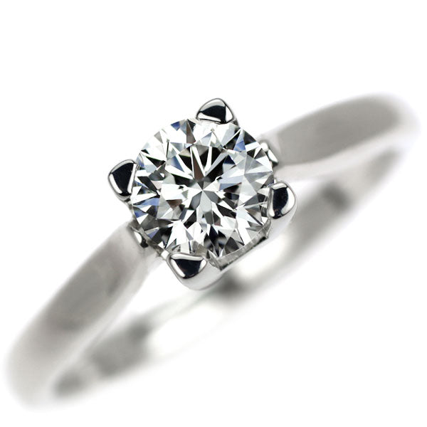 ハリーウィンストン Pt950 ダイヤモンド リング 0.51ct F VVS1 3EX HW ソリティア 《セルビー銀座店》【中古】