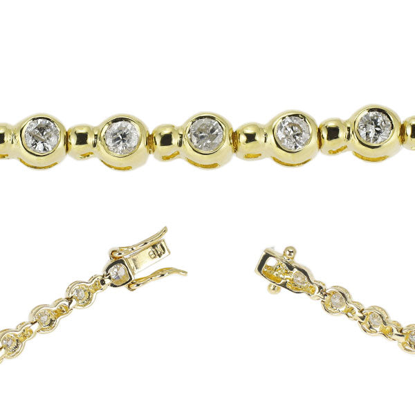 K18YG ダイヤモンド ブレスレット 1.00ct テニス