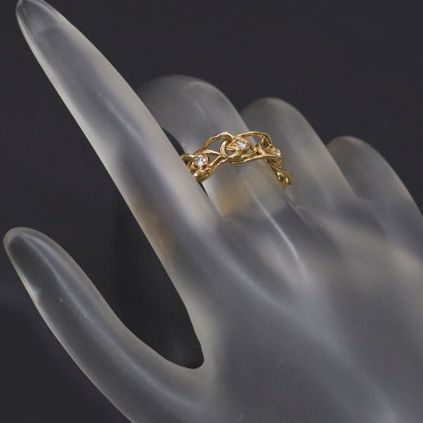 K18YG ダイヤモンド リング 0.35ct