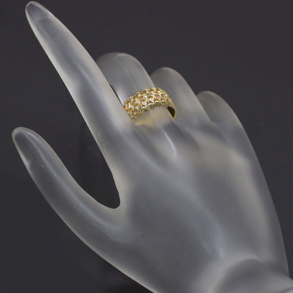K18YG ダイヤモンド リング 0.09ct アンティークレース