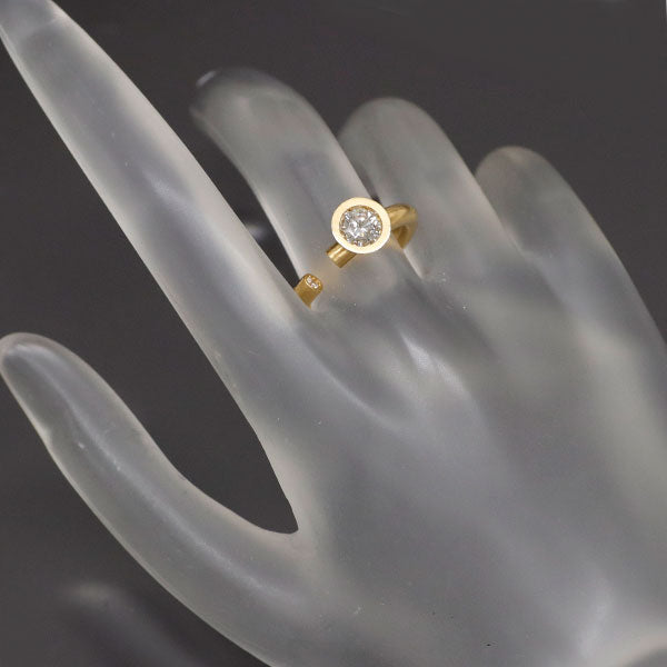 K18YG ダイヤモンド リング 0.535ct D VS2 EX