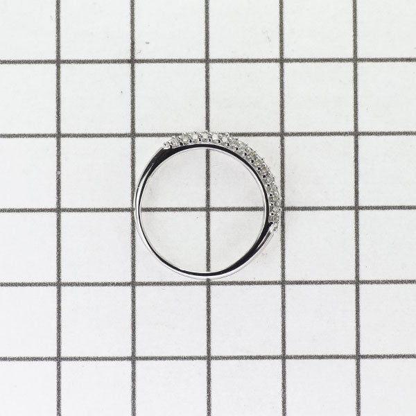 GSTV K18WG ダイヤモンド リング 0.40ct パヴェ