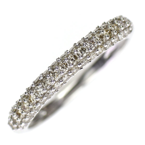 GSTV K18WG ダイヤモンド リング 0.40ct パヴェ