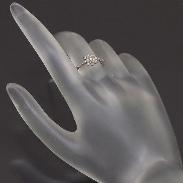Pt999 ダイヤモンド リング 0.30ct フラワー 形状記憶