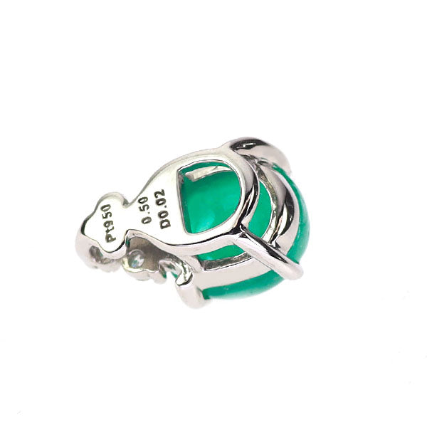 Pt950 エメラルド ダイヤモンド ペンダントトップ 0.50ct D0 Pt950 エメラルド ダイヤモンド ペンダントトップ 0.50ct D0