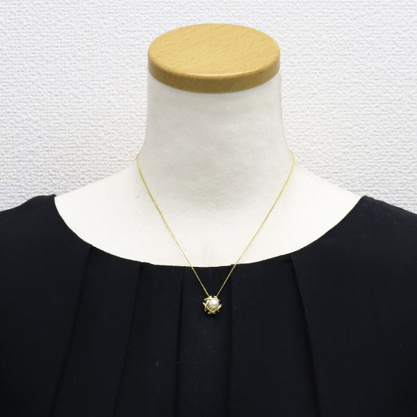 ティファニー K18YG アコヤ 真珠/パール ペンダントネックレス 径約6.8mm キス