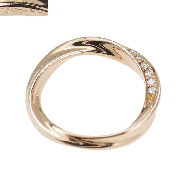 スタージュエリー K18PG ダイヤモンド リング 0.16ct フォーエバーループ