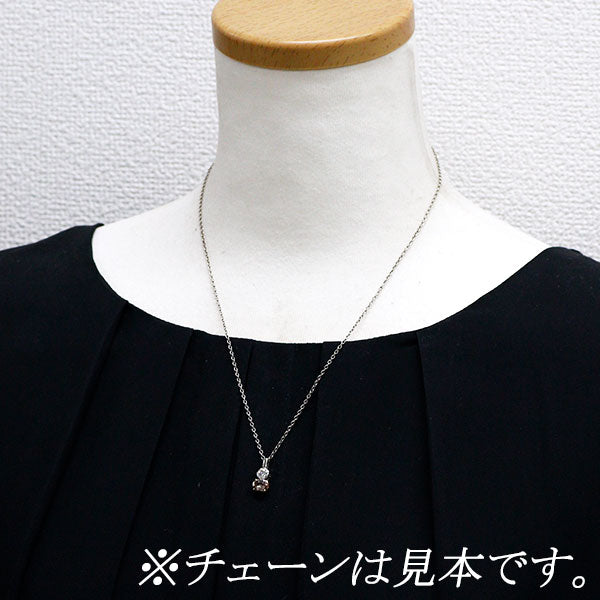 Pt900/ K18YG 非加熱ピンクゾイサイト ダイヤモンド ペンダントトップ 0.783ct 0.423ct G SI1 G