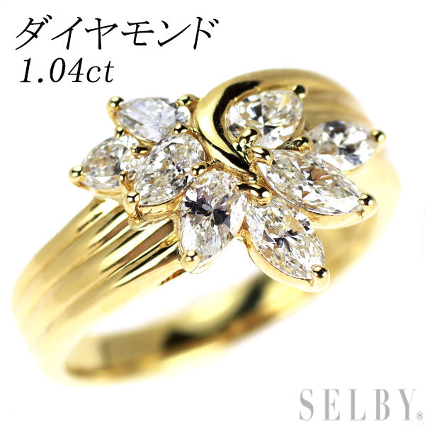 K18YG ダイヤモンド リング 1.04ct