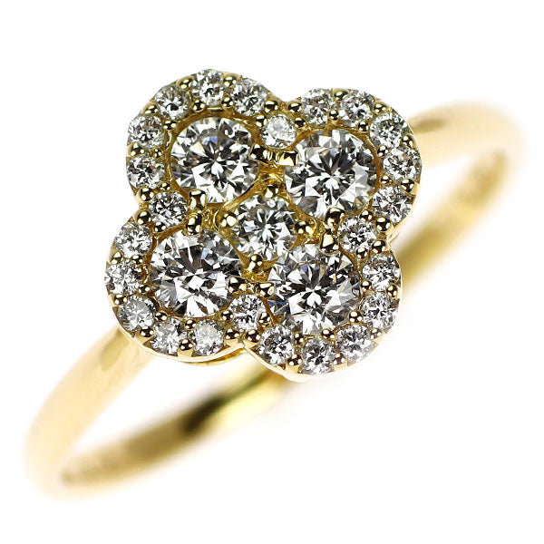 K18YG ダイヤモンド リング 0.50ct フラワー — セルビー K18YG ダイヤモンド リング 0.50ct フラワー — セルビー