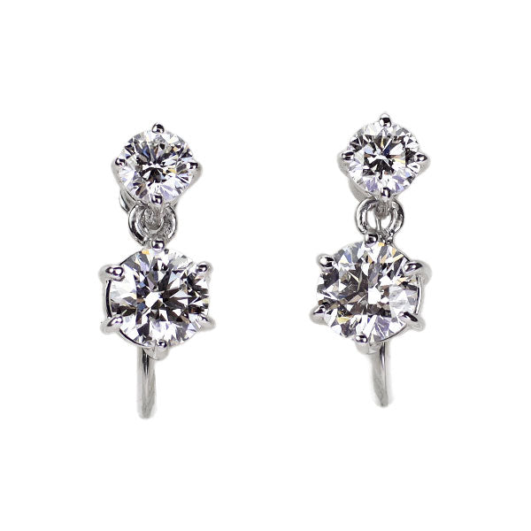 K18WG ダイヤモンド イヤリング 0.557ct D0.22ct — セルビー K18WG ダイヤモンド イヤリング 0.557ct D0.22ct — セルビー