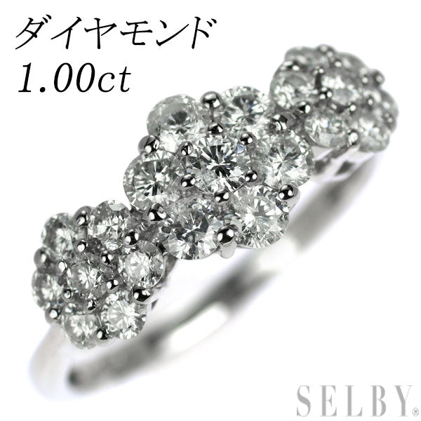 Pt900 ダイヤモンド リング 1.00ct フラワー — セルビー Pt900 ダイヤモンド リング 1.00ct フラワー — セルビー