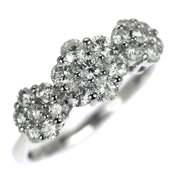 Pt900 ダイヤモンド リング 1.00ct フラワー — セルビー Pt900 ダイヤモンド リング 1.00ct フラワー — セルビー