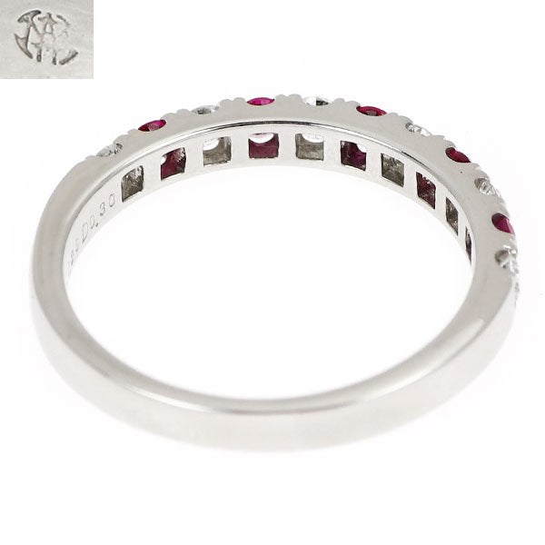 モニッケンダム Pt900 ルビー ダイヤモンド リング 0.28ct D0.30ct