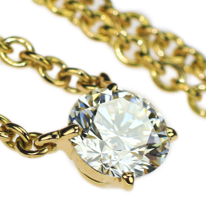 カルティエ K18YG ダイヤモンド ペンダントネックレス 1.15ct D VS1 VG ラブサポート 《セルビー銀座店》【中古】