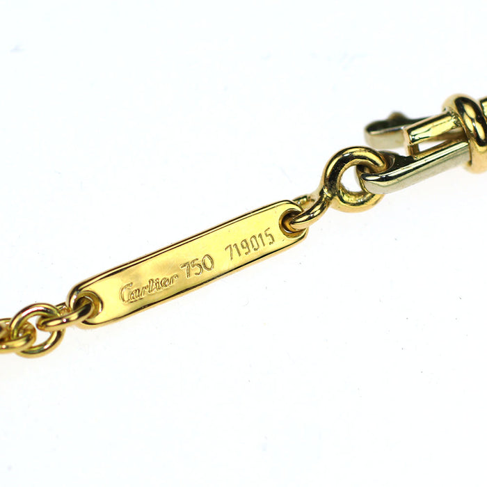 カルティエ K18YG ダイヤモンド ペンダントネックレス 1.15ct D VS1 VG ラブサポート 《セルビー銀座店》【中古】