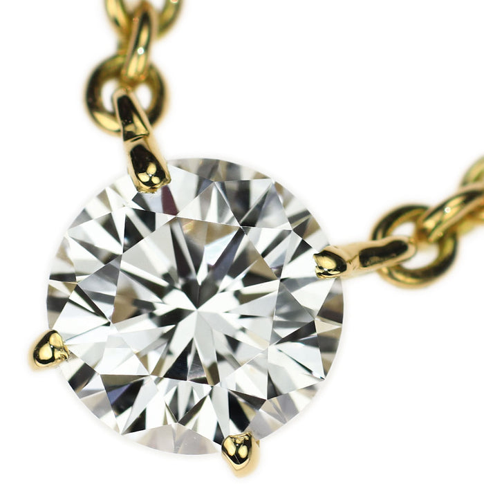 カルティエ K18YG ダイヤモンド ペンダントネックレス 1.15ct D VS1 VG ラブサポート 《セルビー銀座店》【中古】