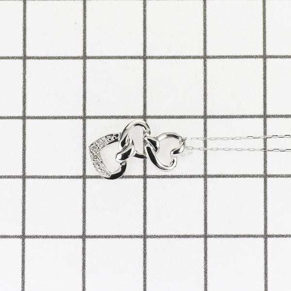 新品 Pt900/ Pt850 ダイヤモンド ペンダントネックレス 0.02ct 【エスコレ】 ハート