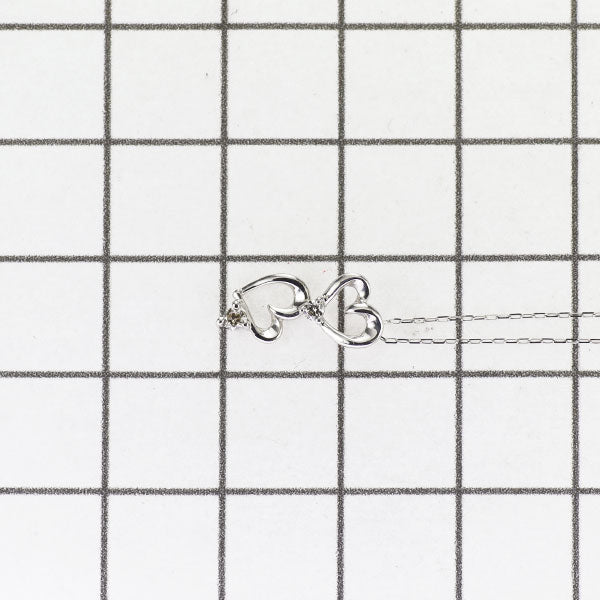 新品 Pt900/Pt850 ダイヤモンド ペンダントネックレス 0.05ct 【エスコレ】  ハート