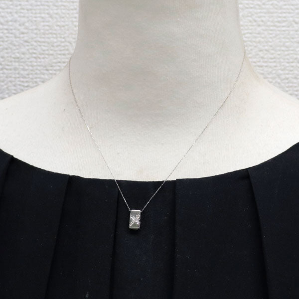 新品 Pt ダイヤモンド ペンダントネックレス 0.05ct 【エスコレ】