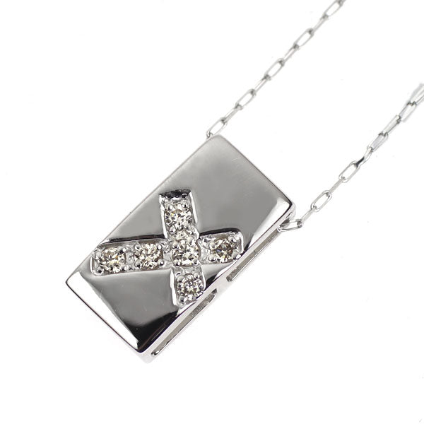 新品 Pt ダイヤモンド ペンダントネックレス 0.05ct 【エスコレ】