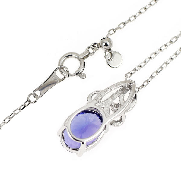 新品 Pt タンザナイト ダイヤモンド ペンダントネックレス 2.14ct D0.01ct【エスコレ】