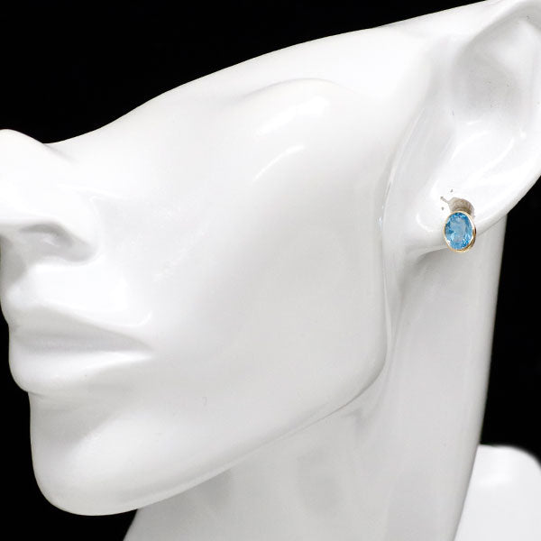 新品 K18YG ブルートパーズ ピアス 2.60ct 【エスコレ】
