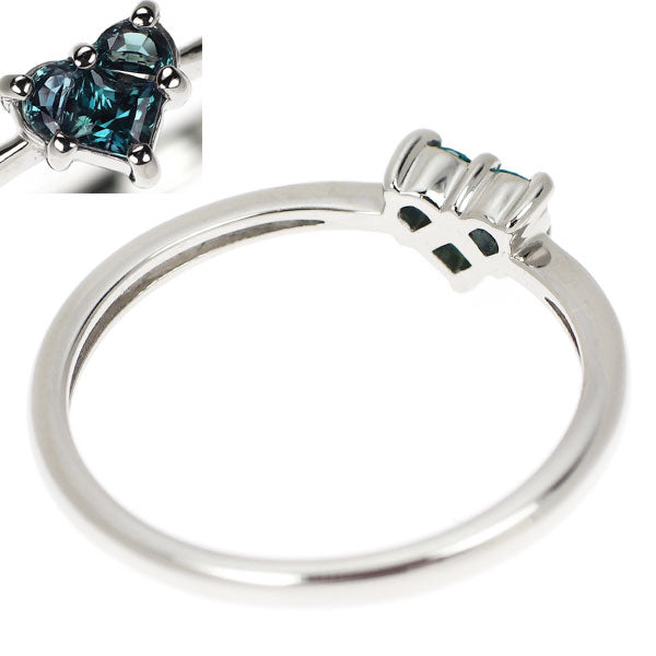 新品 希少 Pt900 エメラルドマイン社 アレキサンドライト リング 0.19ct ミステリーセッティング ハート