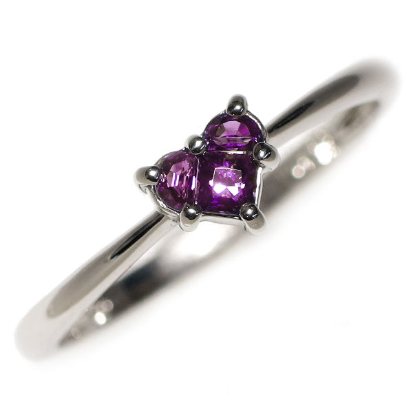 新品 希少 Pt900 エメラルドマイン社 アレキサンドライト リング 0.19ct ミステリーセッティング ハート