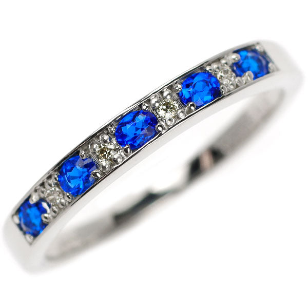 新品 希少 Pt900 アウイナイト ダイヤモンド リング 0.16ct D0.03ct ハーフエタニティ
