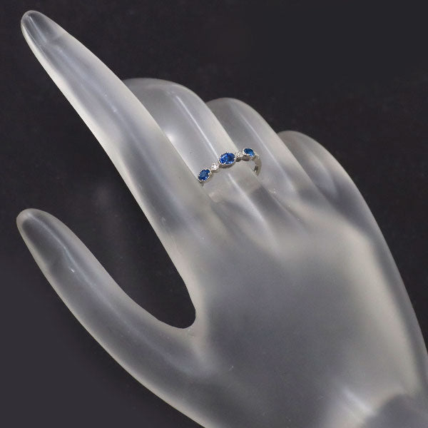 新品 Pt900 コバルトスピネル ダイヤモンド リング 0.350ct D0.02ct【エスコレ】
