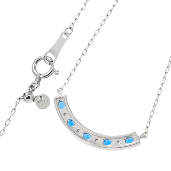 新品 希少 Pt900/ Pt850 アウイナイト ダイヤモンド ペンダントネックレス 0.15ct D0.03ct