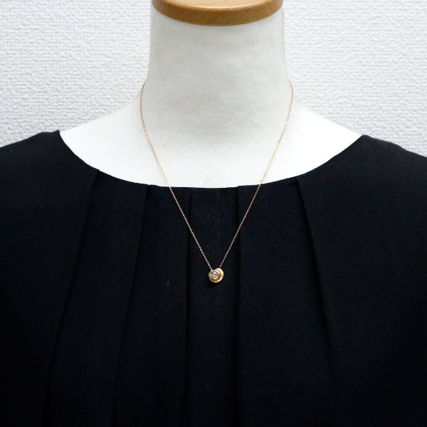 カシケイ K18PG ダイヤモンド ペンダントネックレス 0.23ct