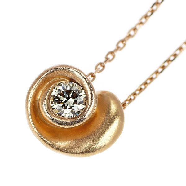 カシケイ K18PG ダイヤモンド ペンダントネックレス 0.23ct