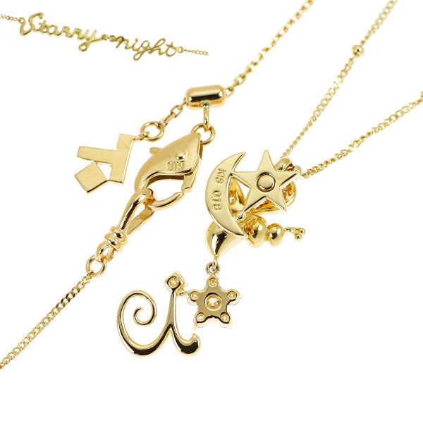 小寺智子 K18YG ダイヤモンド ペンダントネックレス 0.18ct STARRY NIGHT