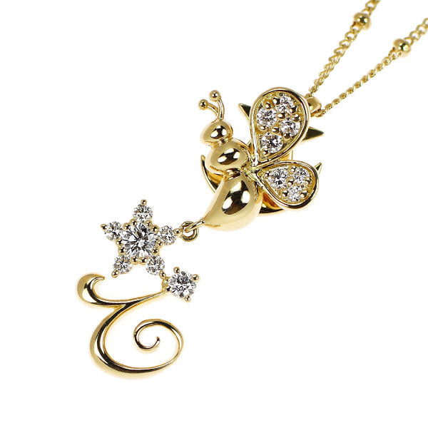 小寺智子 K18YG ダイヤモンド ペンダントネックレス 0.18ct STARRY NIGHT