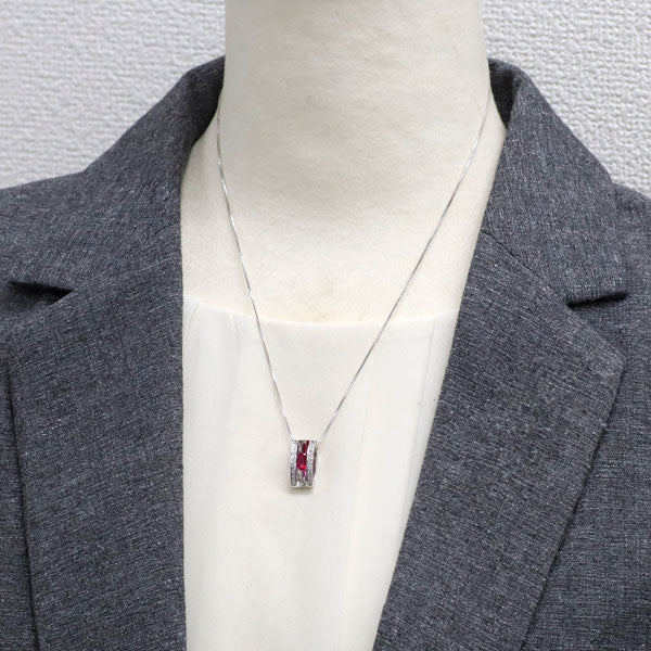 Ruby K18WGルビー ダイヤモンドネックレス (NO.48733) – JEX宝石