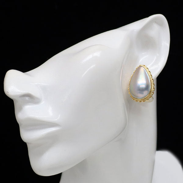 K18YG マベ 真珠/パール ピアス