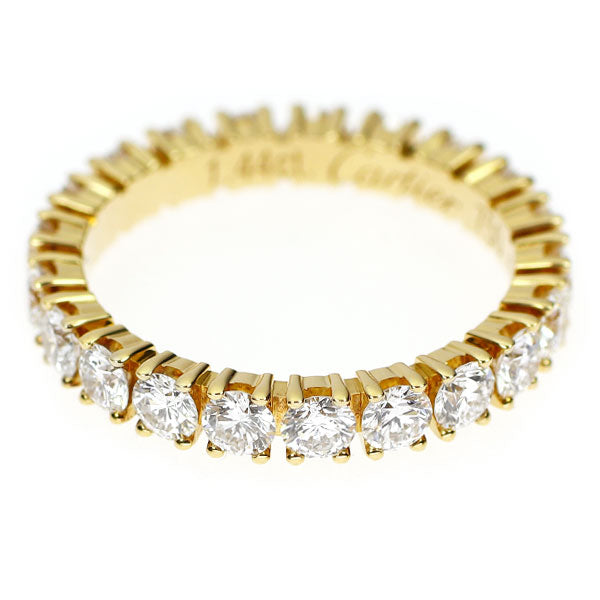 カルティエ K18YG ダイヤモンド リング 1.44ct デスティネ 48号 フルエタニティ