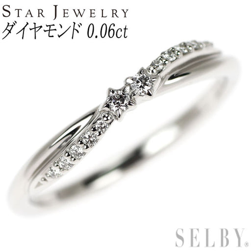 スタージュエリー Pt950 ダイヤモンド リング 0.06ct