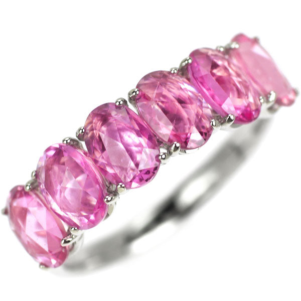 新品 Pt950 パパラチアサファイア リング 2.58ct【エスコレ 新品 Pt950 パパラチアサファイア リング 2.58ct【エスコレ