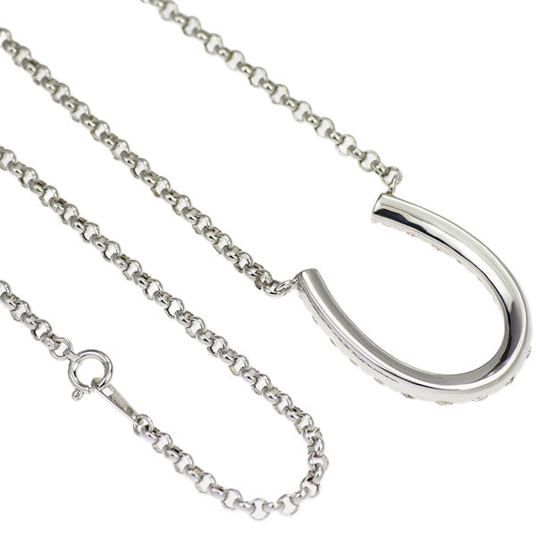 K18WG ダイヤモンド ペンダントネックレス 2.00ct 馬蹄/ホースシュー