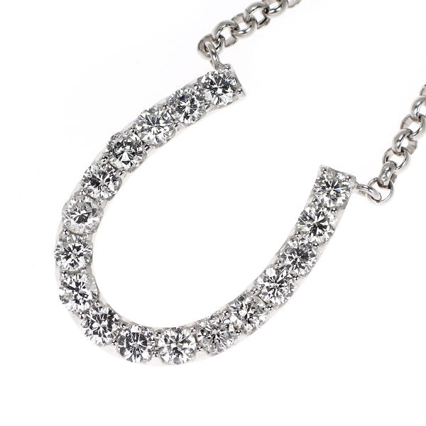 K18WG ダイヤモンド ペンダントネックレス 2.00ct 馬蹄/ホースシュー