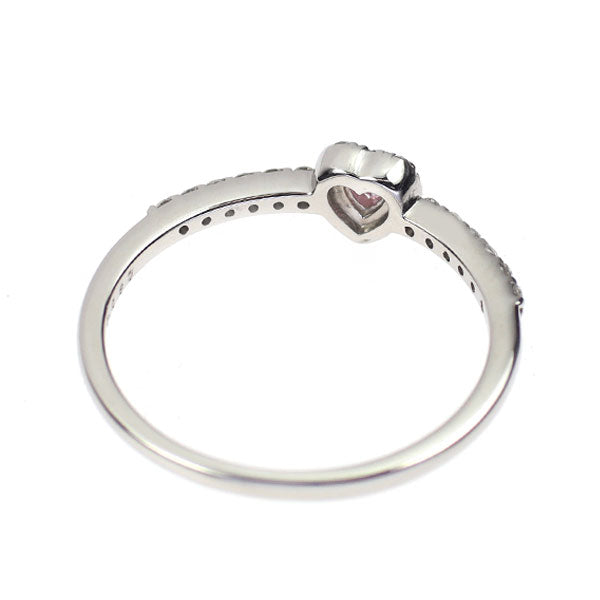 新品 希少 Pt950 ハートシェイプ 天然ピンク ダイヤモンド リング 0.067ct FIPP I1 D0.12ct 【エスコレ】
