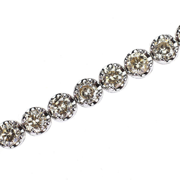 K18WG ダイヤモンド ブレスレット 5.20ct テニス