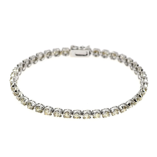 K18WG ダイヤモンド ブレスレット 5.20ct テニス