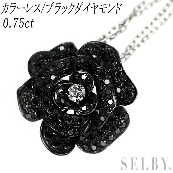 ブラックダイヤネックレス K18WG