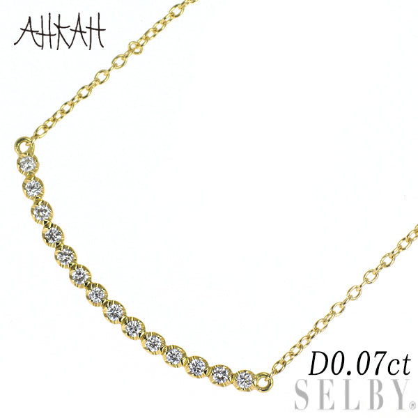 ヴィヴィアンクチュール/アーカー K18YG ダイヤモンド ペンダントネックレス 0.07ct ビリーブユー ショート