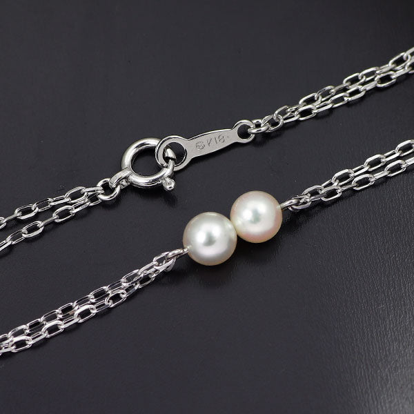 ミキモト K18WG アコヤベビー 真珠/パール ブレスレット 径約4.4-4.6mm