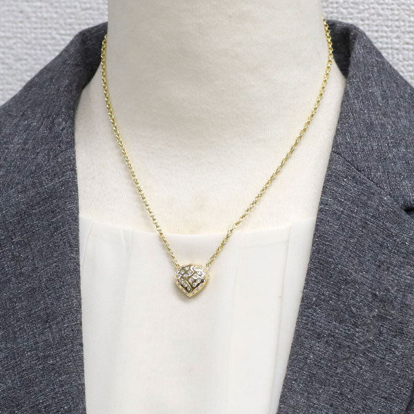 モワード K18YG ダイヤモンド ペンダントネックレス ブロークンハート